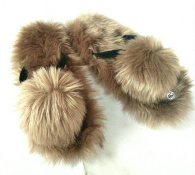 Sandal pompom Bulu korea