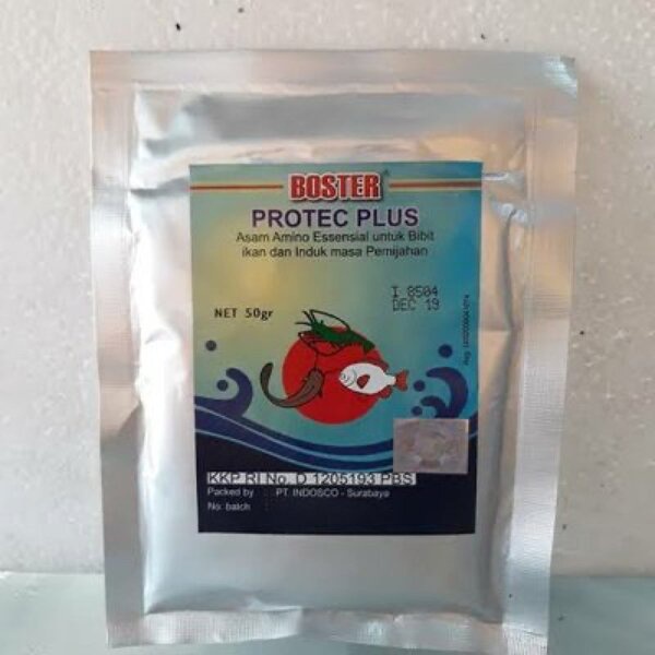 Boster Protec Plus 50 gr Obat Vitamin Indukan Ikan Bibit Benih Telur