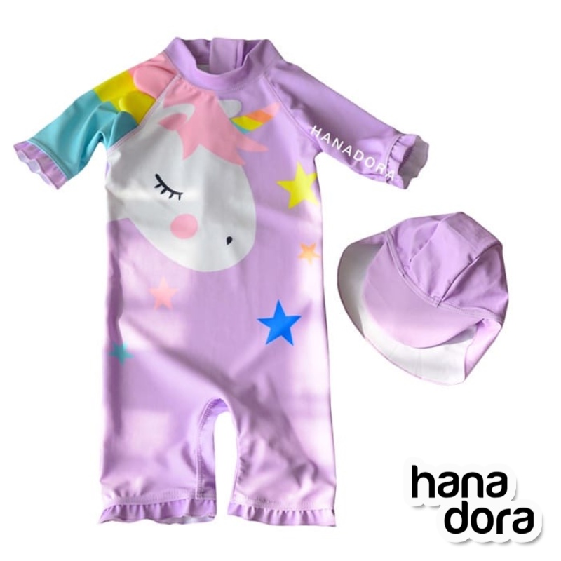 Swimming Suit SW07 - Unicorn Ungu