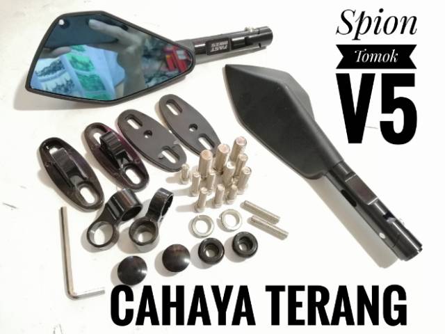 Spion Tomok V5 / V2 Cnc Universal R15 R25,Xmax,Ninja,Nmax,Satria,Pcx,Cbr,Aerox,Vario,Sonic,Cb,Vixion