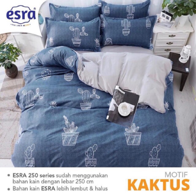  Sprei  Katun Lokal Motif  Kaktus  Dari Esra Shopee Indonesia