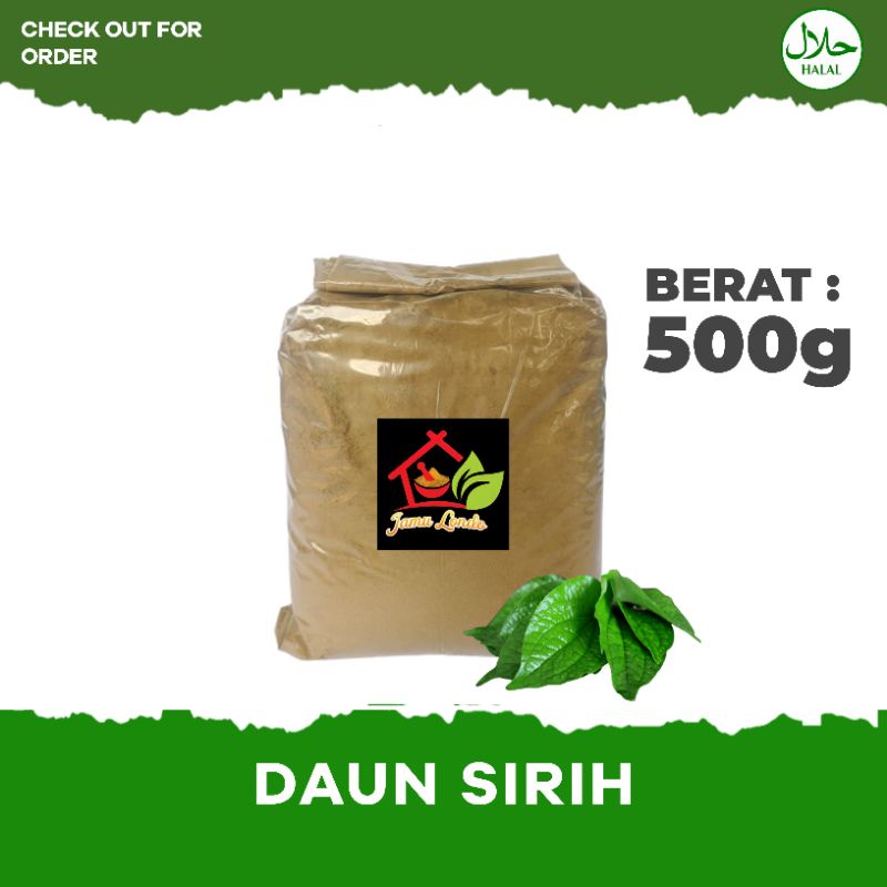 

Daun Sirih Bubuk 500g | Bubuk Daun Sirih Murni | Jamu Londo