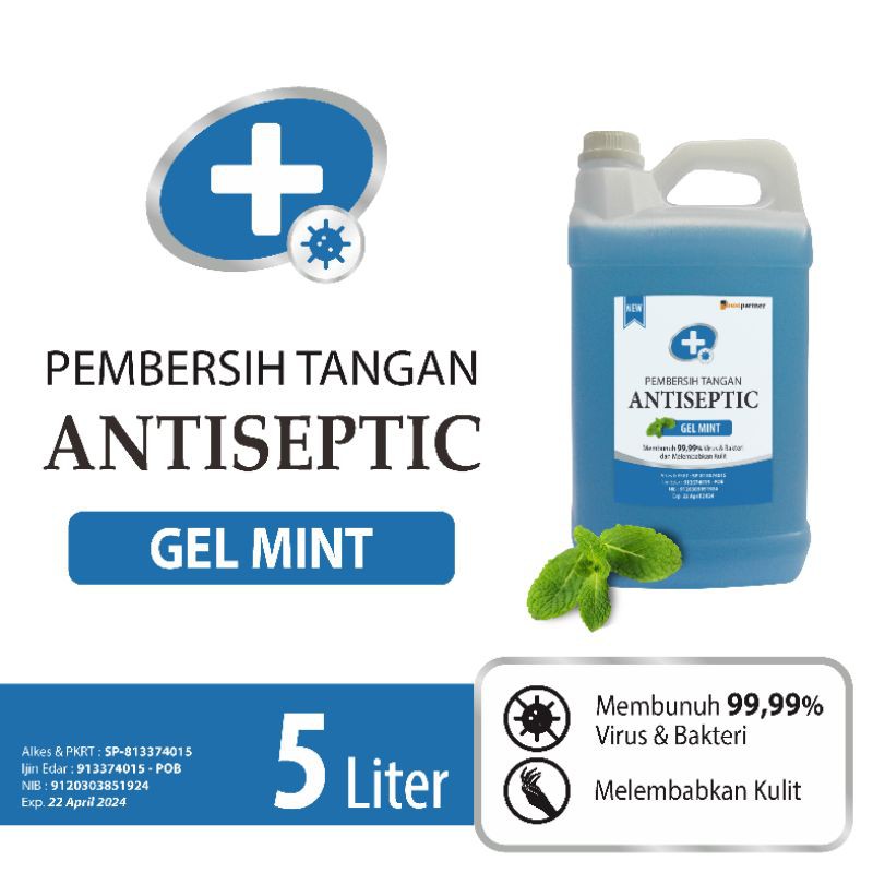 Handsanitizer GEL kemasan  jirigen 5 liter