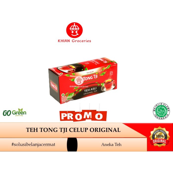 

Teh Tong Tji Celup Teh Asli Original Tea 50 gr 25 Bags Non Amplop