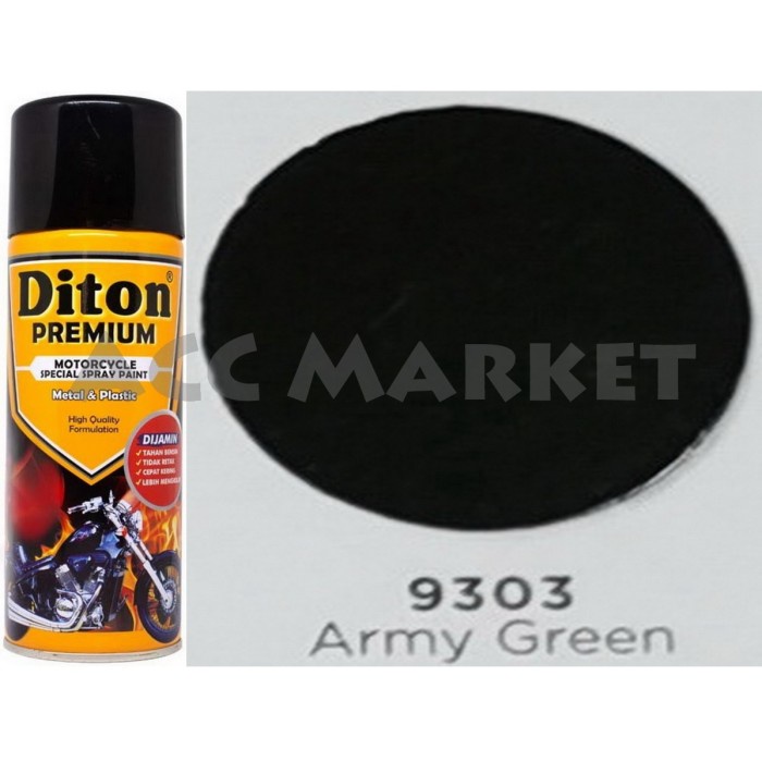 Pilox Diton Premium Pilok Pylox Hijau Army Green 9303