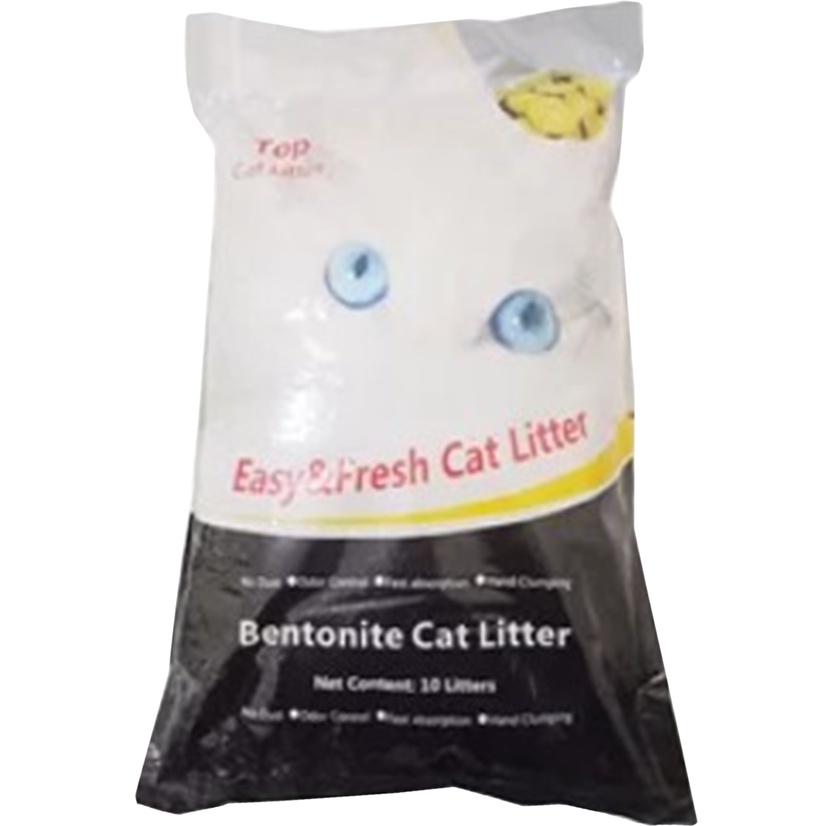 Pasir Kucing Top Litter Bentonite 10ltr Gumpal Wangi 10 liter cat sand