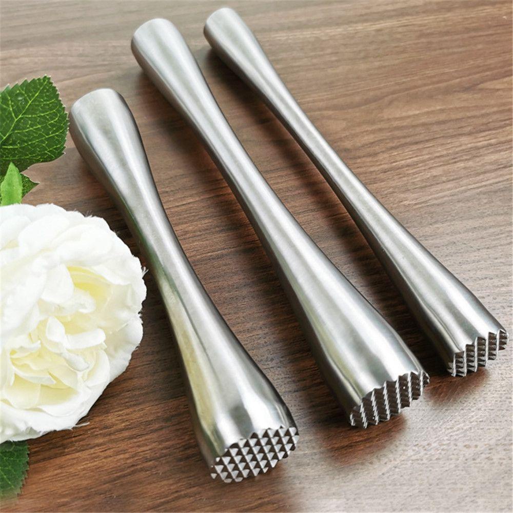 Solighter Stik Pencampur Anggur Bar Alat Palu Penghancur Stainless Steel DIY