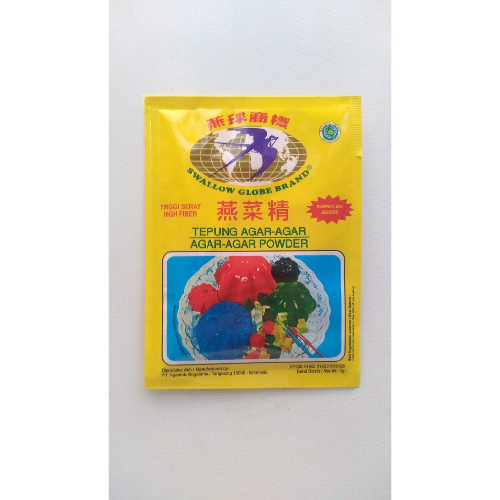 

Agar-agar Swallow Globe 7 gr