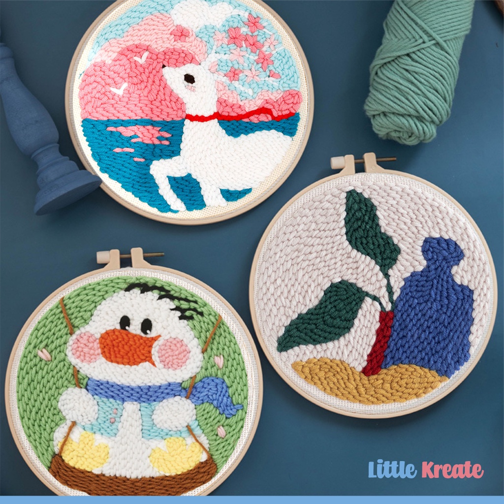 BigPunch#03 Punch Needle Embroidery Kit - Paket Sulam / Menyulam