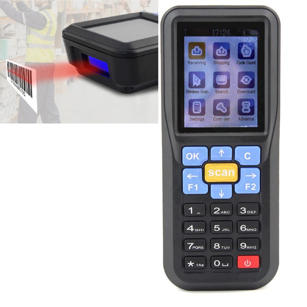 Mini Data Collector Scanning Stock Wireless Barcode Reader - NT-C6 - Black