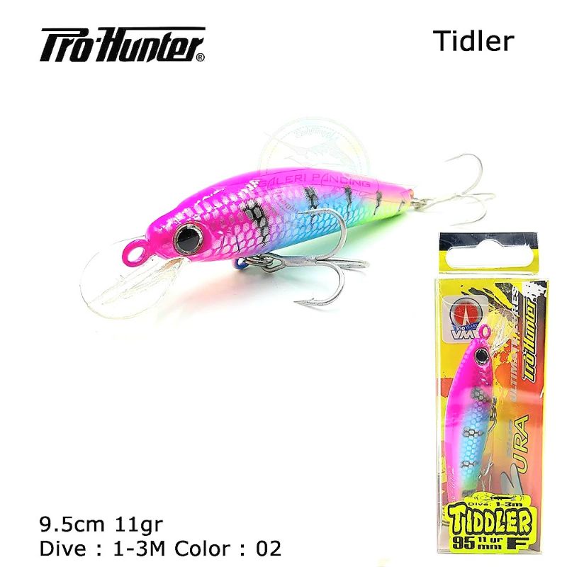 UMPAN LURE MINNOW PRO HUNTTER TIDDLER 9.5 cm, 11 gr