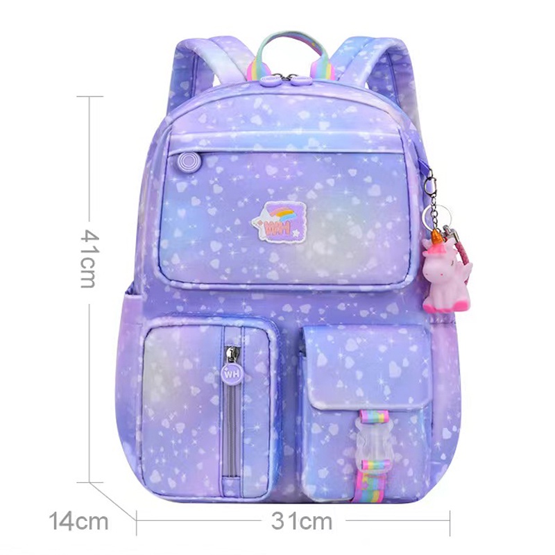 WWH20 Tas Anak Ransel Sekolah LoveStar Unicorn Model Backpack Impor TKM