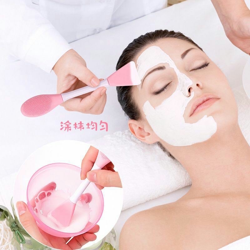 KUAS MASKER &amp; SIKAT KOMEDO SILIKON 2in1