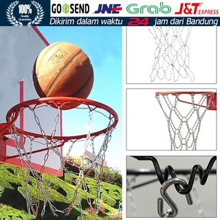 Logam Cincin Basket Net Juara Olahraga Profesional Tugas berat Rantai Baja Galvanis Basket Tujuan