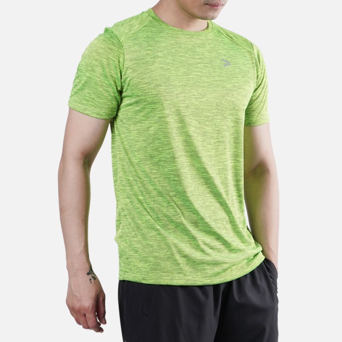 Alph Kaos/Tshirt/Baju Dryfit Lari Fitness Pria Hijau Kuning Neon Green