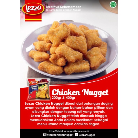 

Lezza Chicken Nugget 400gr / Gurih & Ena