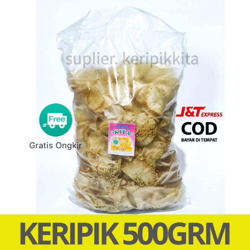 Cemilan keripik kita | singkong | makanan ringan - sneck - jajanan - kripik - pedas - asin - kiloan