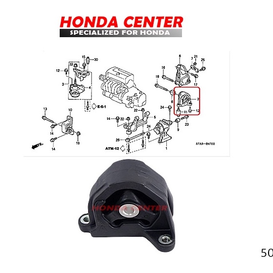 engine mounting belakang stream 2000cc gantungan mesin belakang stream 2000cc dudukan mesin belakang 2002 2003 2004 2005 2006