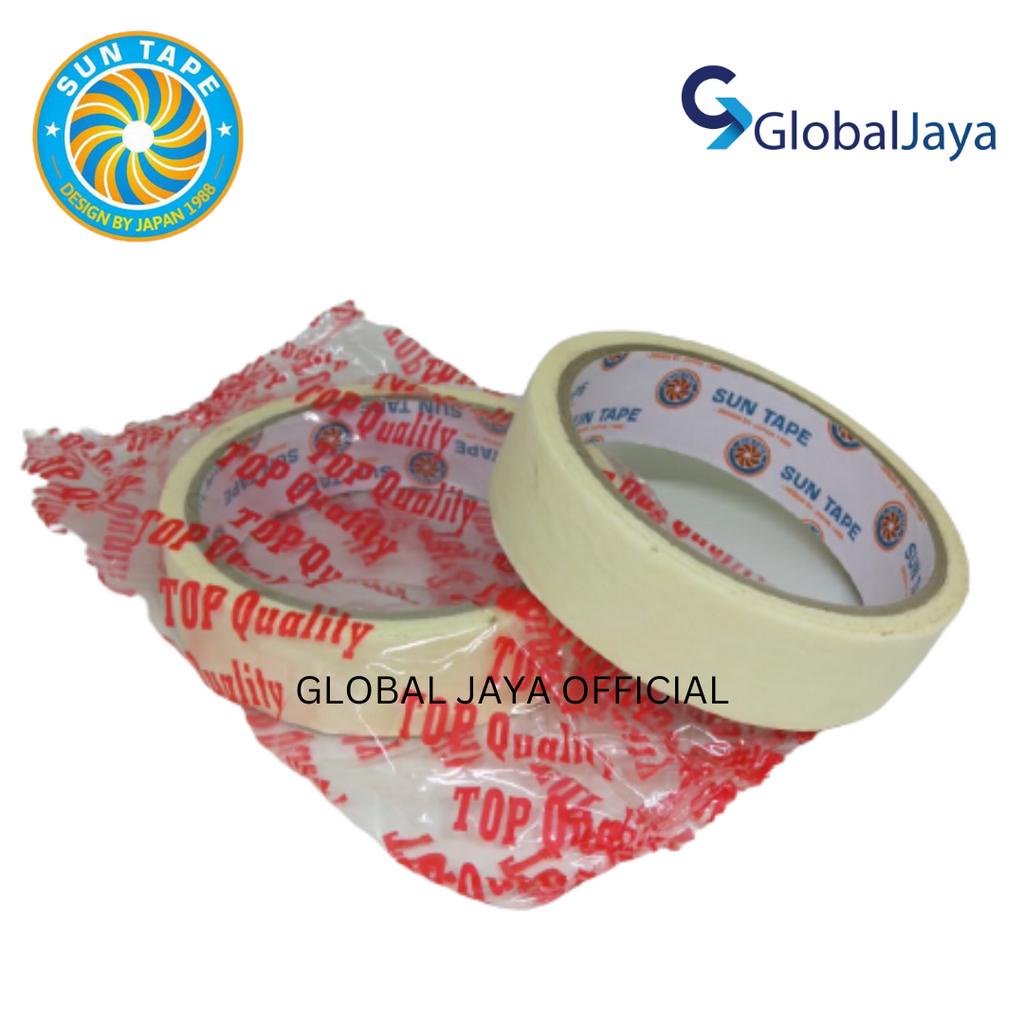 

LAKBAN KERTAS 6 PCS / MASKING TAPE SUN TAPE 1" x 10 YARD / SELOTIP KERTAS 1 INCH