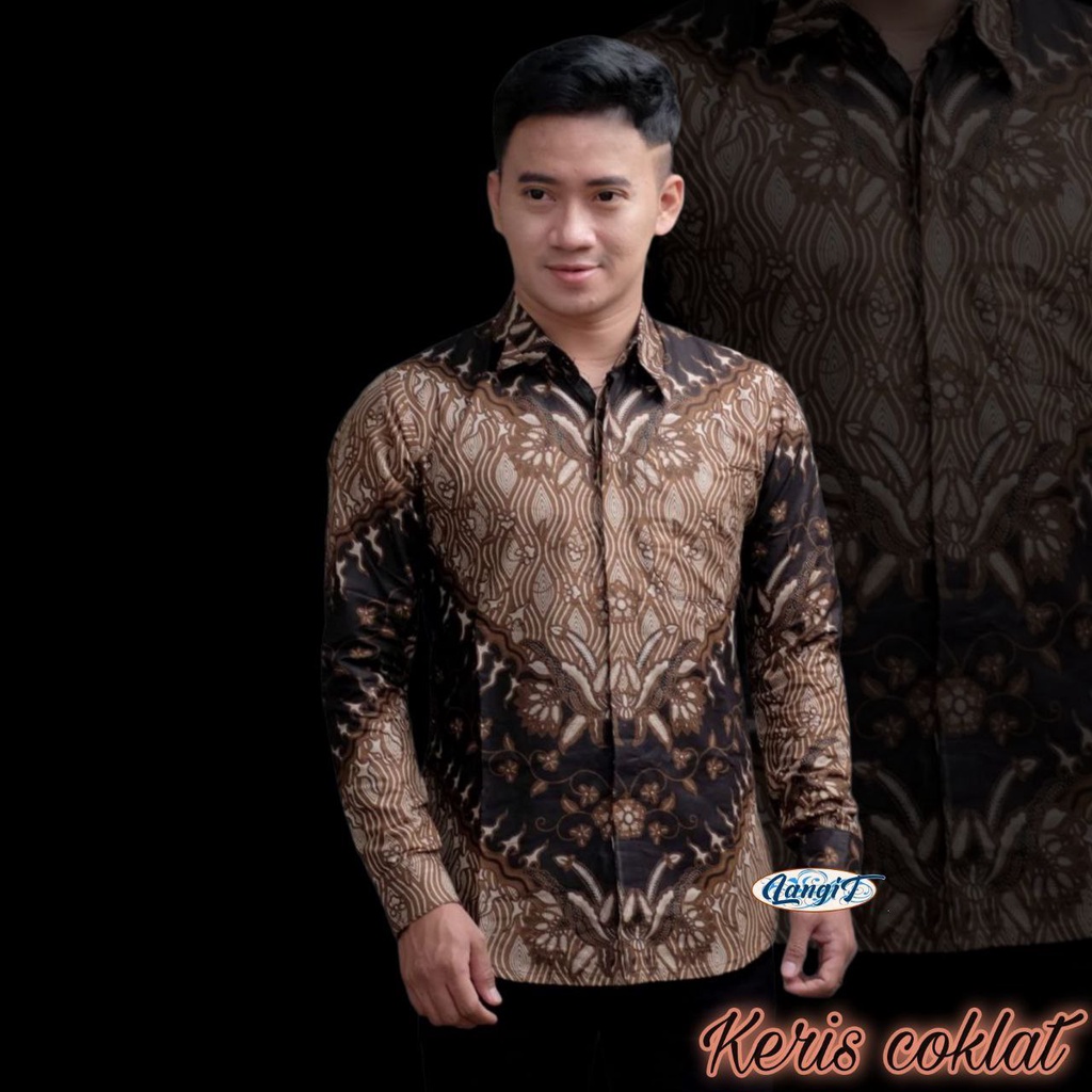 Kemeja Batik Anak Laki-laki Lengan Panjang Couple Batik Ayah Dan Anak Cowok