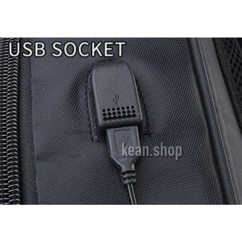 POLO GLAD Tas Ransel Kerja Tas Sekolah Kunci Usb Port 18 inch Original Import + Raincover