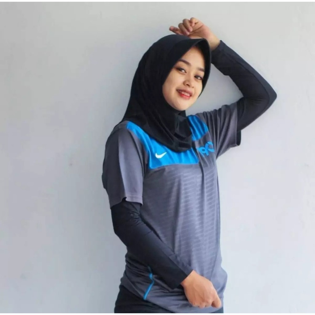 Jilbab volly sport olahraga / hijab instan sport bahan jersey Kerudung Khimar Instan Hijab Sporty pet Olahraga Volly Basket Futsal