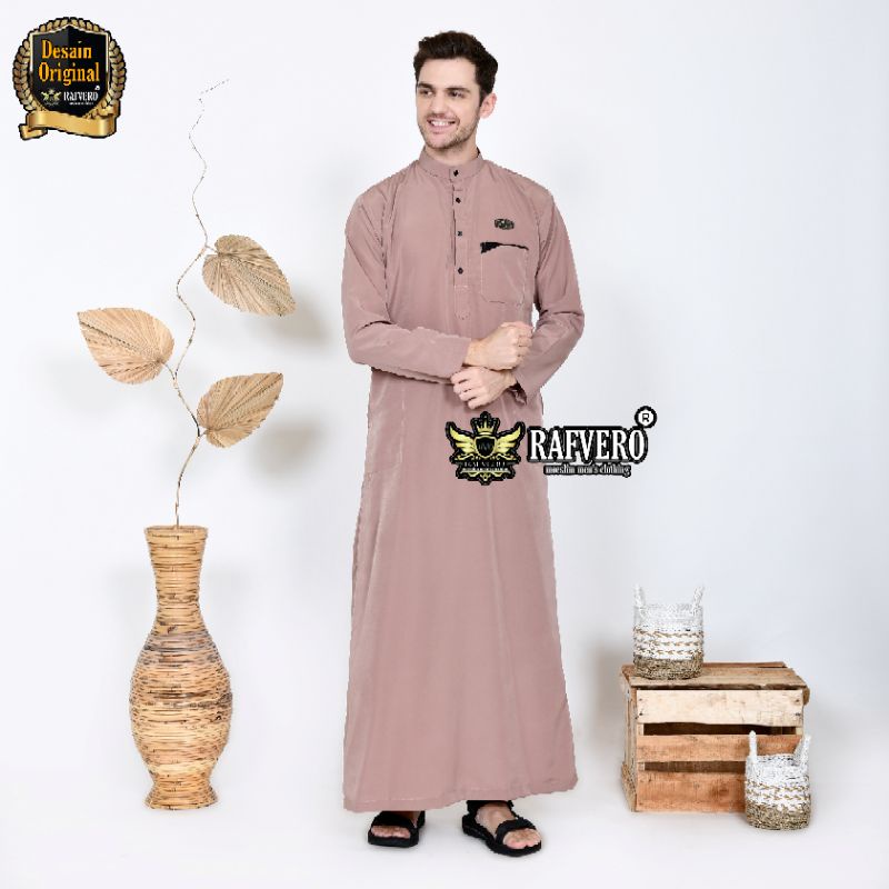 Gamis Pria Al-Khafie ORIGINAL RAFVERO - Baju Muslim Pria Terbaru