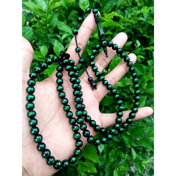 tasbih yuser akar bahar hijau / tasbih yuser tali arus hijau asli