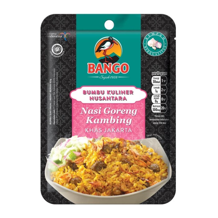 

Instan-Masak-Bumbu- Bango Bumbu Nasi Goreng Kambing 40Gr -Bumbu-Masak-Instan.