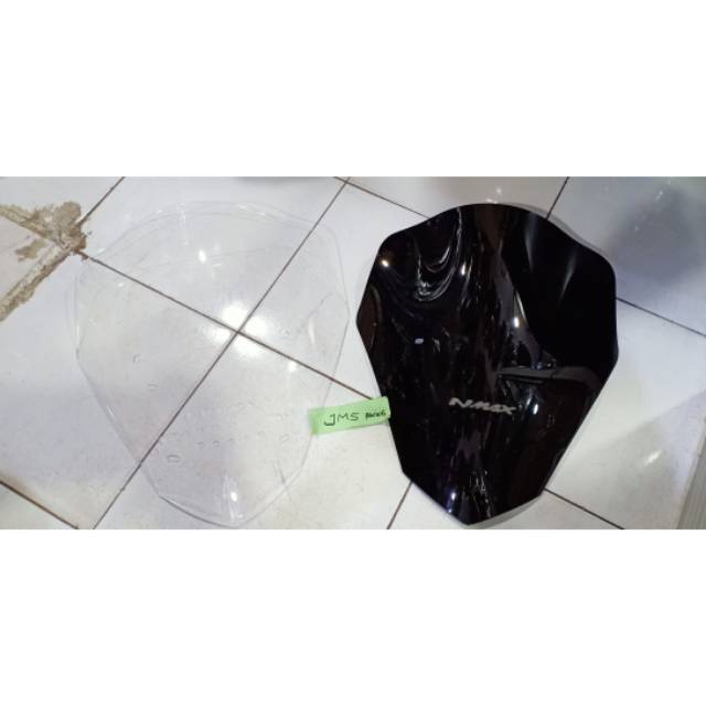 Visor winshield yamaha nmax lama sama nmax new model bulat 3mm bening hitam riben atau smoke