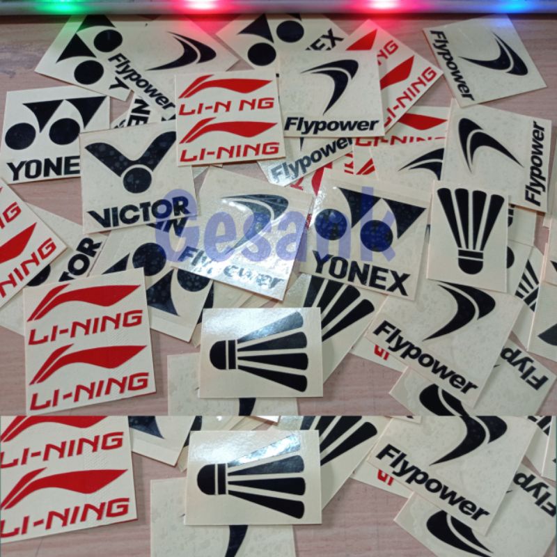 

Sticker cutting badminton