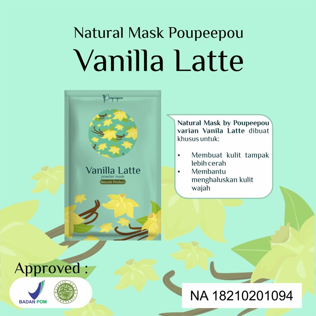 [BPOM] Masker Organik Poupeepou | Poupeepou Mask | Masker Poupeepou 25gr