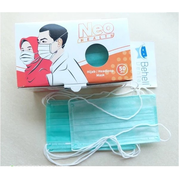 Masker Neo 3ply Disposable Mask Surgical Medis (isi 1 Ecer) Not Sensi