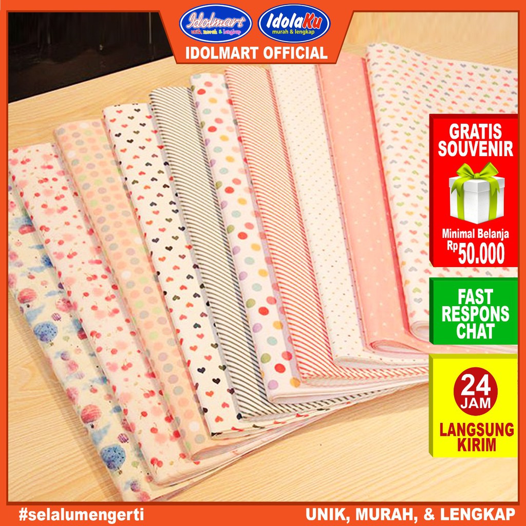 IDOLAKU Kertas Kado Karakter / Kertas Kado Kiky/Kertas Kado Motif Kertas Kado Batik