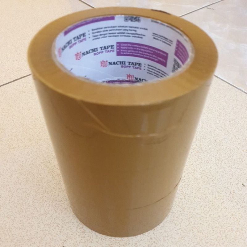 

Lakban Coklat Nachi OPP Packing Tape 2 Inch / 48 mm x 100 yard (2")