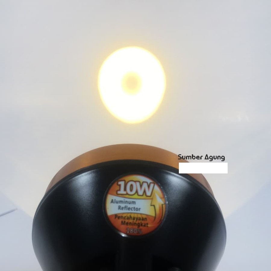 Senter Kepala Luby L2830K Terang 10W 10 Watt Cahaya Kuning Bonus Lampu