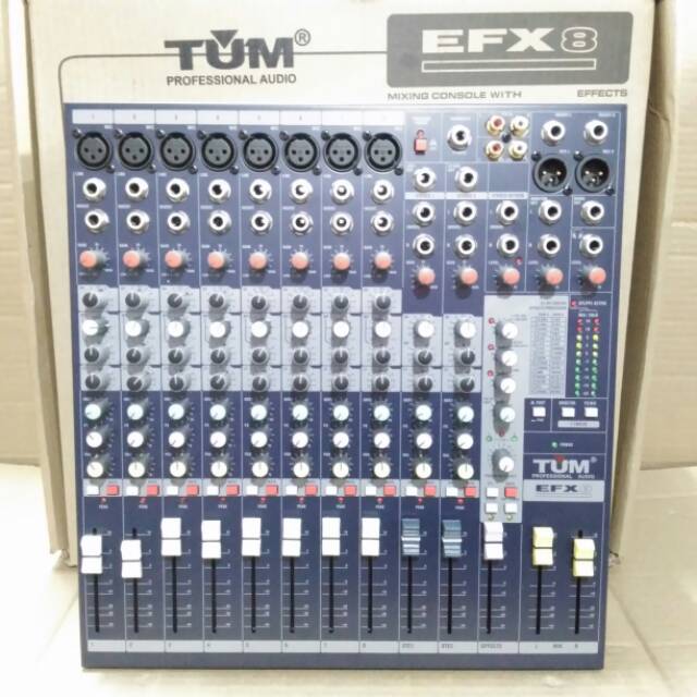 MIXER AUDIO 8 CHANNEL TUM EFX8