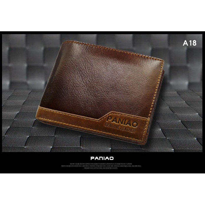 [ORIGINAL] Collin Kacey Dompet Lipat Pria Import Kulit Sapi Asli Short Men's Wallet Genuine Leather