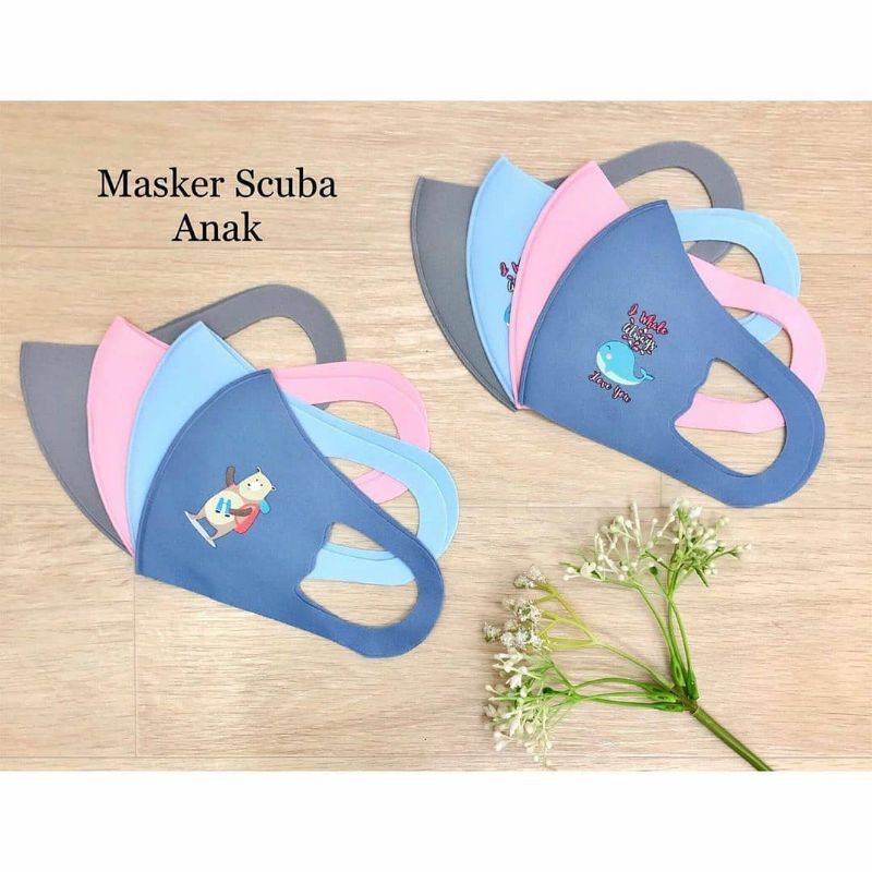 Masker Scuba Anak motif