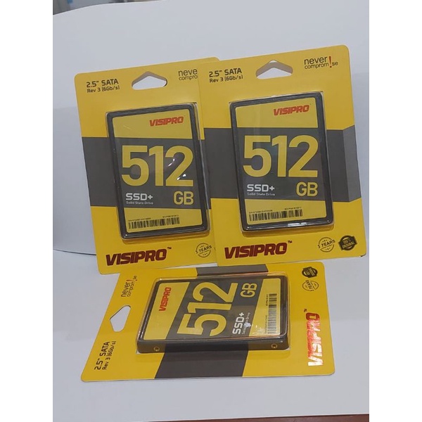 Ssd 2.5 Visipro 512Gb / 256Gb / 128Gb Sata III