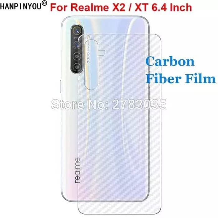 Realme XT Skin Carbon Garskin Anti Gores Belakang