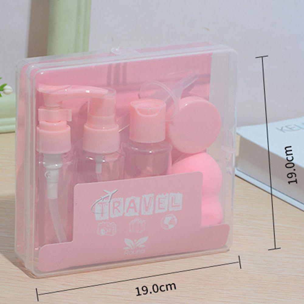 Agustinina Set Wadah Kosmetik Wanita Portable Parfum Cream Sub-Botol Botol Alat Mandi