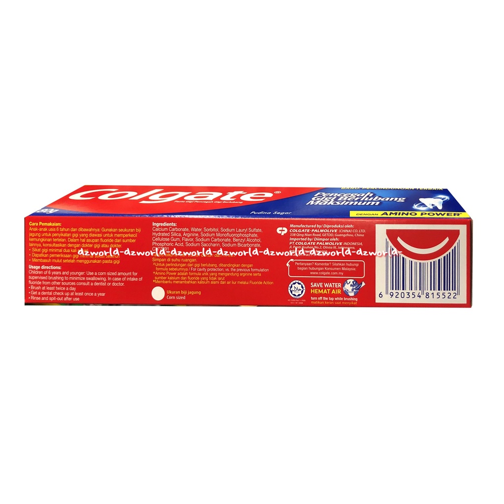 Colgate Great Regular Flavor 180gr Pasta Gigi Pencegah Gigi Berlubang Odol