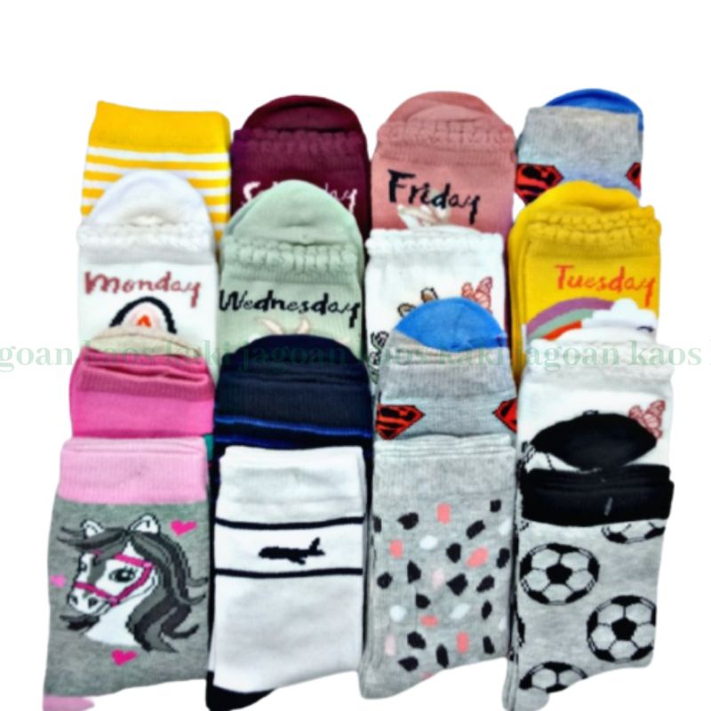 kaos kaki anak TK/SD motif lucu