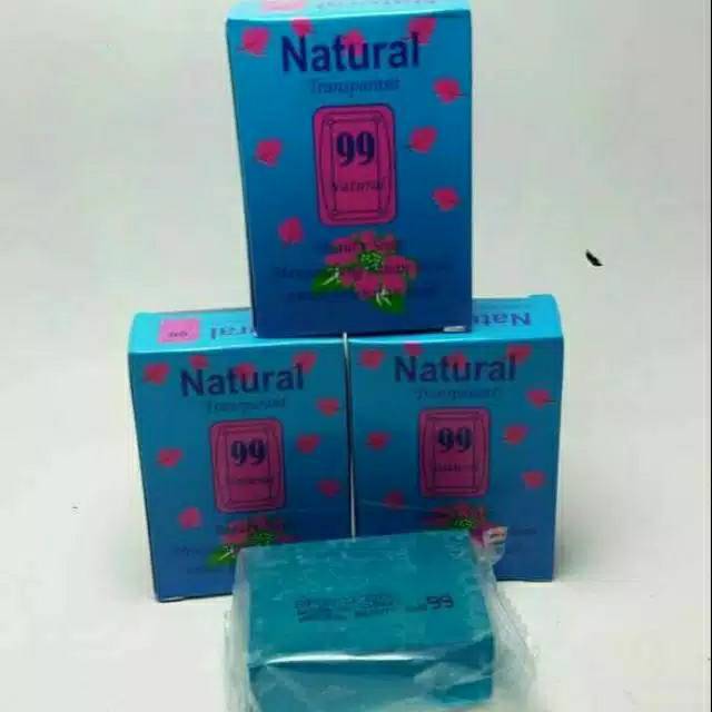 SABUN NATURAL 99 TRANSPARANT BPOM (ORIGINAL HOLO PINK BPOM)
