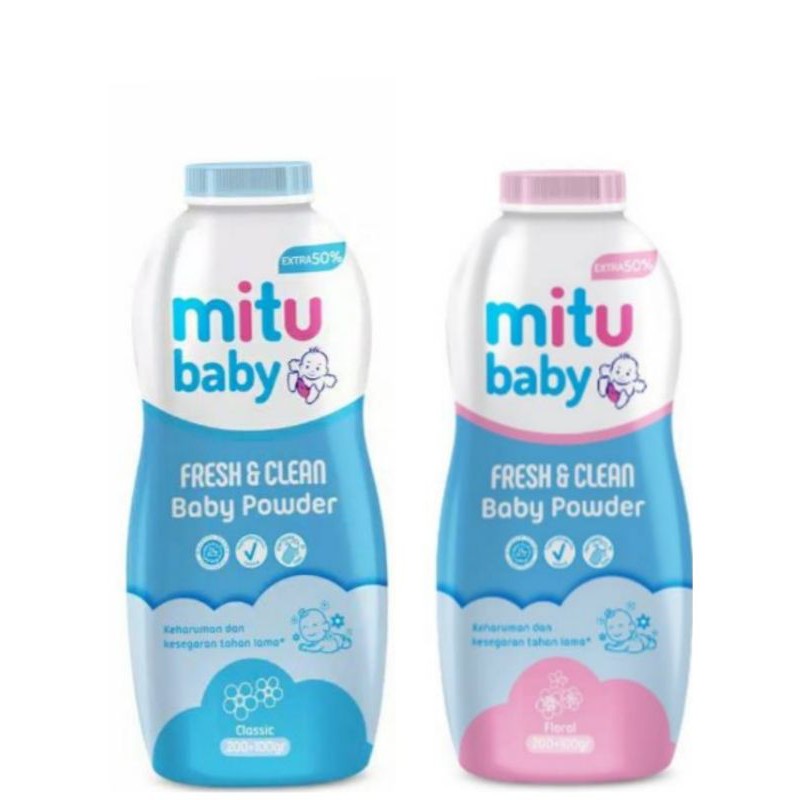 Mitu baby Fresh &amp; Clean powder 300 g All Variant