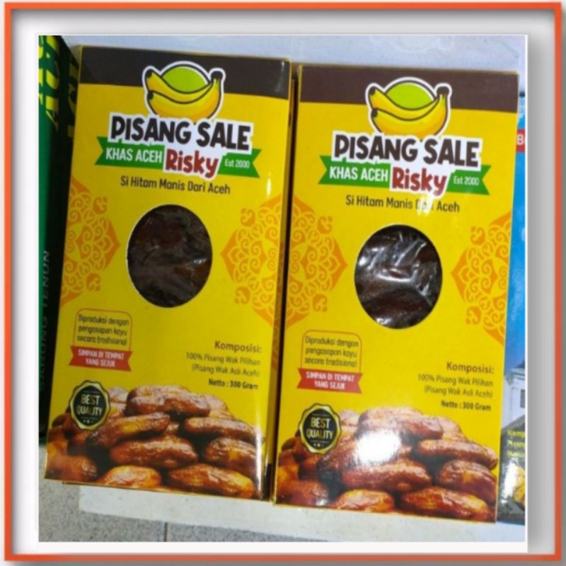 

PISANG SALE BASAH KEMASAN KOTAK.CEMILAN KHAS ACEH ASLI.OLEH OLEH ACEH ASLI ORIGINAL.produk dari tanah RENCONG ACEH ASLI.penghasil kopi ARABIKA GAYO.AZA COFFEE