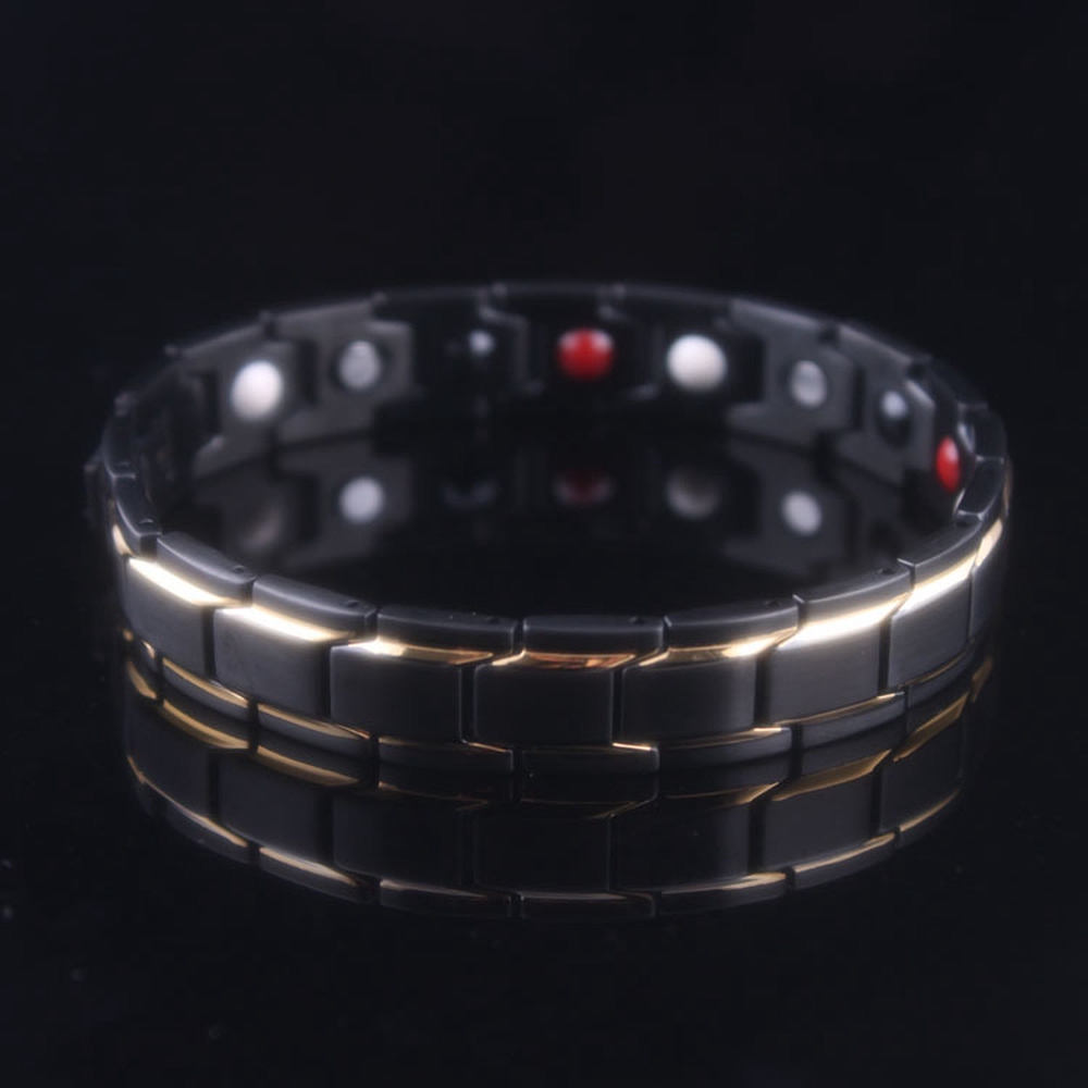 Gelang Terapi Magnet 5 Warna Aksesoris Fashion Pria Wanita  Kesehatan Jewelry Titanium Steel Bracelet Bangle