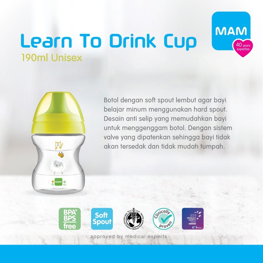 Mam Learn To Drink Cup 6+months 190ml