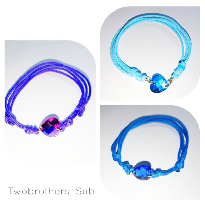 Gelang Tali Perusik Motif Love (Simple)
